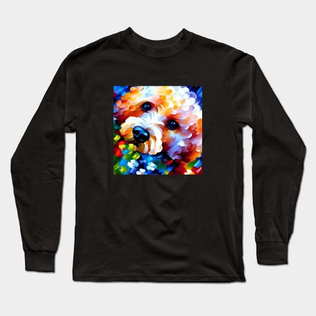 Bichon Frise 1 Long Sleeve T-Shirt by ArtistsQuest